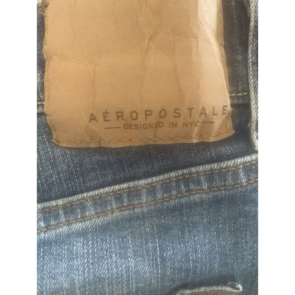 Aeropostale Jeans Men's 36x32 Slim Straight Stretch Denim Comfort Dark Wash 9846 - Picture 6 of 9
